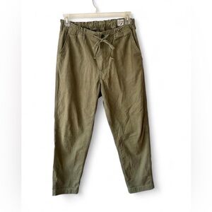 OrSlow The New Yorker Pant Army Green Cotton Ripstop Drawstring Made in Japan M